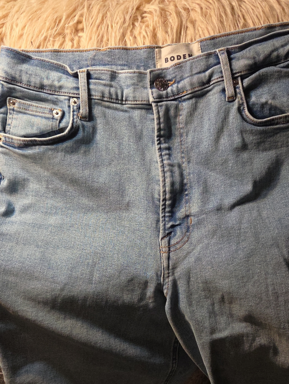 BODEN JEANS Relaxed Men's Light Blue Denim Jeans